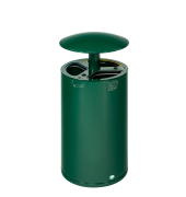 Wertstoffsammelbeh&auml;lter WSS 95 21266, rund, moosgr&uuml;n