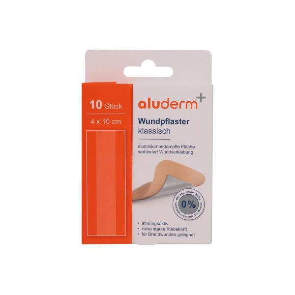 aluderm Wundpflaster klassisch 1008301, 4 x 10 cm 4250108830580 aluderm 10 Stück