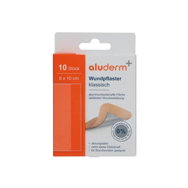 aluderm Wundpflaster klassisch 1008302, 6 x 10 cm 4250108830597 aluderm 10 Stück
