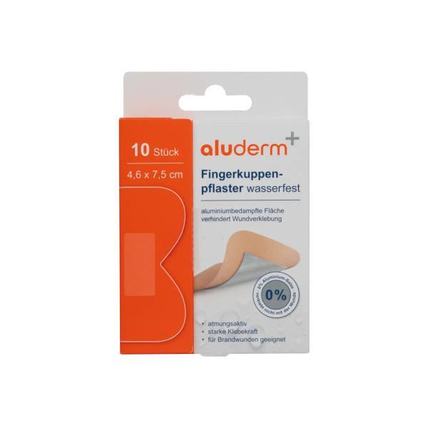 aluderm Fingerkuppenpflaster 1008305, wasserfest, 4,6 x 7,5 cm 4250108830627 aluderm 10 Stück