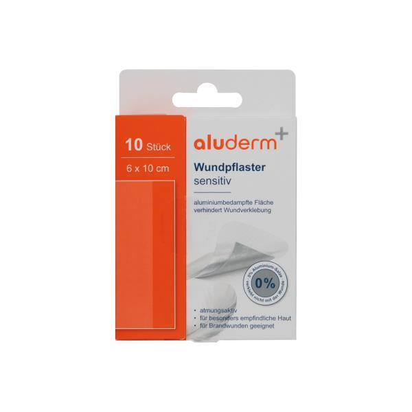 aluderm Wundpflaster sensitiv 1008314, 6 x 10 cm 4250108830719 aluderm 10 Stück