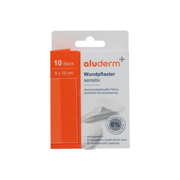 aluderm Wundpflaster sensitiv 1008315, 8 x 10 cm 4250108830726 aluderm 10 Stück