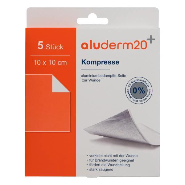aluderm Kompresse 1008323, 10x10 cm 4250108832263 aluderm 5 Stück
