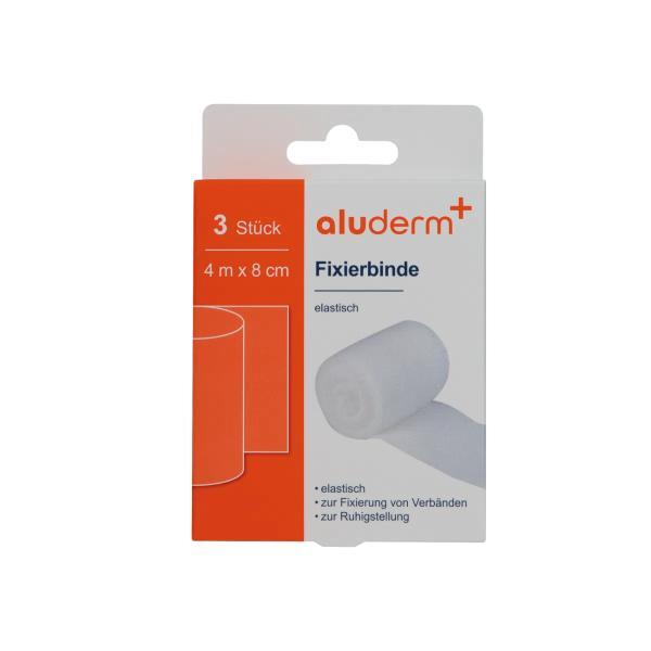 aluderm Fixierbinde 1008328, elastisch, 4m x 8cm 4250108832317 aluderm 3 Stück