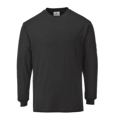 FR11 Modaflame Anti-Static Langarm T-Shirt, Gr&ouml;&szlig;e: M, schwarz