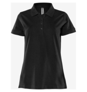 1723 Acode Damen Poloshirt, schwarz, Gr&ouml;&szlig;e M