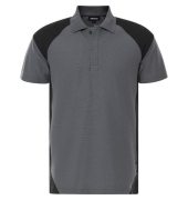 7047 Poloshirt GPM, grauschwarz, Gr&ouml;&szlig;e: L