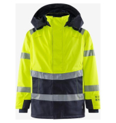 Winterparka, warngelb/marine