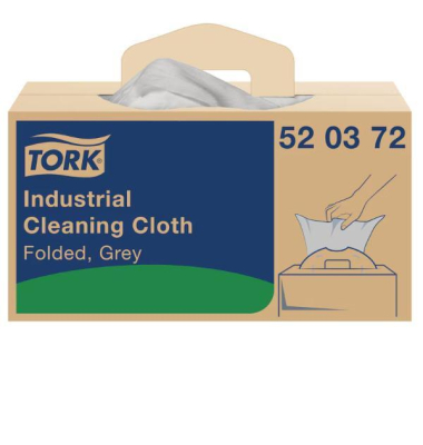 Tork 520372 Industrie Reinigungst&uuml;cher W7, 210 Blatt, 1-lagig, grau