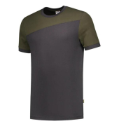 102006 T-Shirt Bicolor Quernaht, dunkelgrauarmy, Gr&ouml;&szlig;e: S