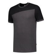 102006 T-Shirt Bicolor Quernaht, grauschwarz, Gr&ouml;&szlig;e: M