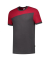 102006 T-Shirt Bicolor Quernaht, dunkelgraurot, Gr&ouml;&szlig;e: 3XL