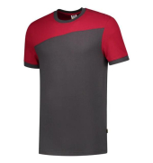 102006 T-Shirt Bicolor Quernaht, dunkelgraurot, Gr&ouml;&szlig;e: 5XL