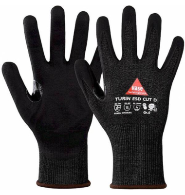 Schnittschutzhandschuhe, schwarz, Gr&ouml;&szlig;e 6