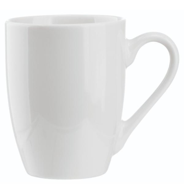 Kermamik-Tassen, 330ml, wei&szlig;