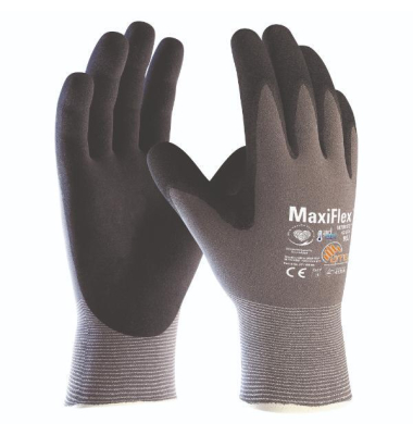 Mechanikschutzhandschuhe, schwarz/grau, Gr&ouml;&szlig;e 12