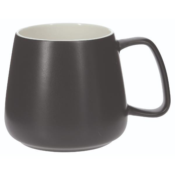 Alpedia Keramik-Tassen, 400 ml, grau & schwarz  Alpedia 6 Stück