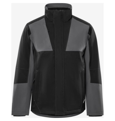 Winterjacke, grau/schwarz, Gr&ouml;&szlig;e L