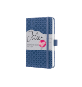 Buchkalender J5100, Jolie, dunkelblau, 1 Woche / 2 Seiten, 9,5x15cm (A6), 2025