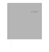Buchkalender 786-0021, Typ 786, anthrazit, 1 Woche / 2 Seiten, 20x21cm, 2027