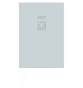 Buchkalender 876-0703, hellgrau, 1 Tag / 1 Seite, 14,5x21cm (A5), 2027