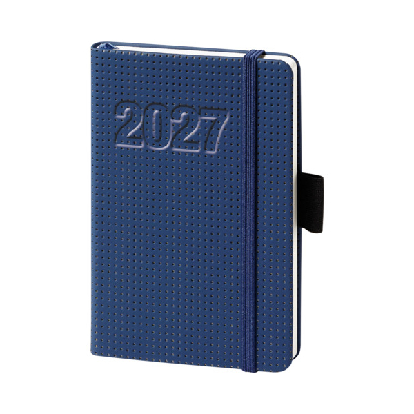 BSB Buchkalender 02-0257, V-Book, blau, 2 Seiten / 1 Woche, 9x14cm (A6), 2026 4000867731457 BSB