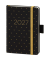 Buchkalender 02-0354, V-Book, schwarz/gold, 1 Woche / 2 Seiten, 9x14cm (A6), 2027