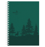 Buchkalender 103116, Nature Line Forest, gr&uuml;n, 1 Woche / 2 Seiten, 15x21cm (A5), 2027