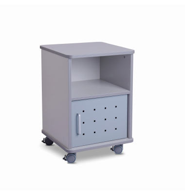 Druckerwagen, Unterschrank lichtgrau 50x50x70cm bis 100 kg belastbar