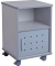 Druckerwagen, Unterschrank lichtgrau 50x50x70cm bis 100 kg belastbar