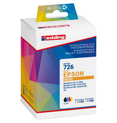 Druckerpatrone 18-726, schwarz/cyan/magenta/gelb, ca. 4 x 1100 Seiten