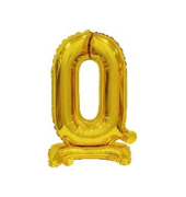 Folienballon Mini Zahl 0 gold