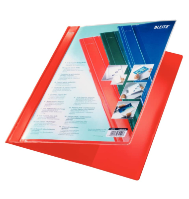 Plastik Hefter rot