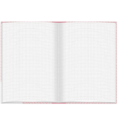 Notizbuch 46803, ros&eacute;, A5, kariert, 70g, 96 Blatt / 192 Seiten