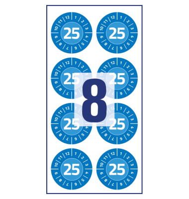 Hinweisetiketten &Oslash;30mm blau