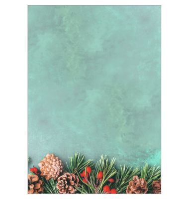 Weihnachtlicher Design Papier 100BL GreenChristmas