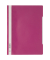 Schnellhefter Standard 257335, A4, purpur rot, Polypropylen (PP), Vorderdeckel transparent