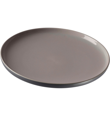 Speiseteller flach 26cm 4ST grau