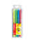 Textmarker 555/4, Etui (4 #), farbig sortiert (gelb/blau/gr&uuml;n/pink), 1+3,5mm Keilspitze