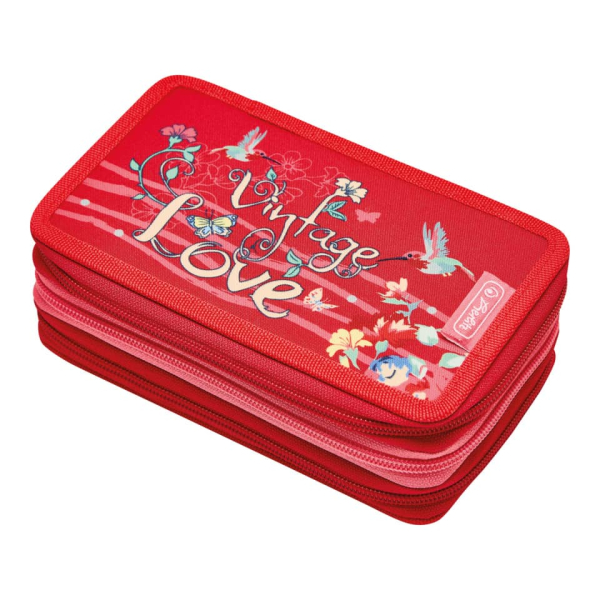 Herlitz Schüleretui TriCase 31-teilig Vintage Love Polyester BxHxT 190