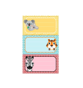 Buchetikette Cute Annimals