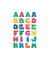Etiketten Buchst.A-Z bunt