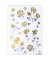 Sticker Edelrosen gold-silber