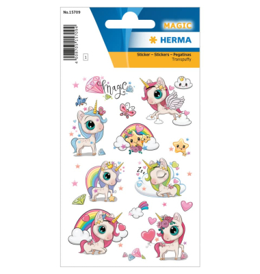 Sticker Verzaubertes Einhorn