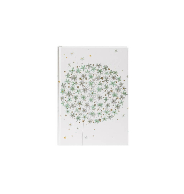 Notizbuch 64 381, gentle Flower, mehrfarbig, A5, blanko, 100g, 100 Blatt / 200 Seiten