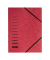Eckspannmappe 24001-01, A4 rot Pressspan 335g, f&uuml;r ca. 50 Blatt  (80 g/m&sup2;), mit 3 Einschlagklappen