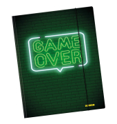 Gummizugmappe Game Over- Gaming - Serie 07925/6, A3 mehrfarbig Karton, mit 3 Einschlagklappen