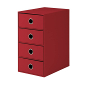 Schubladenbox Soho rot