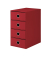 Schubladenbox Soho rot