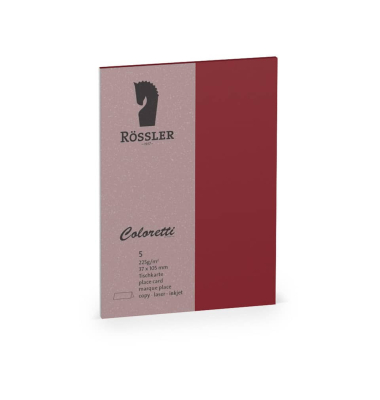 Tischkarte Coloretti rosso